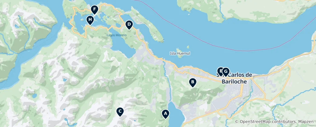 Mappa di San Carlos de Bariloche: Absolute Essentials