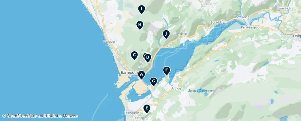 Barmouth Highlights – Mapa