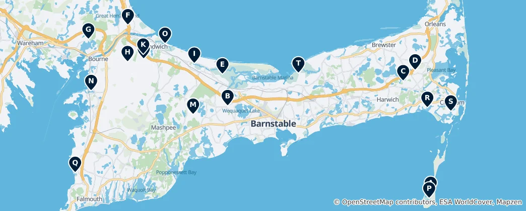 Map of Coastal Wetlands and Marshes