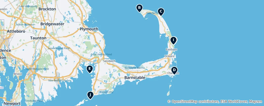 Mappa di Iconic Lighthouses