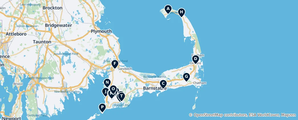 Map of Recreational Areas and Parks