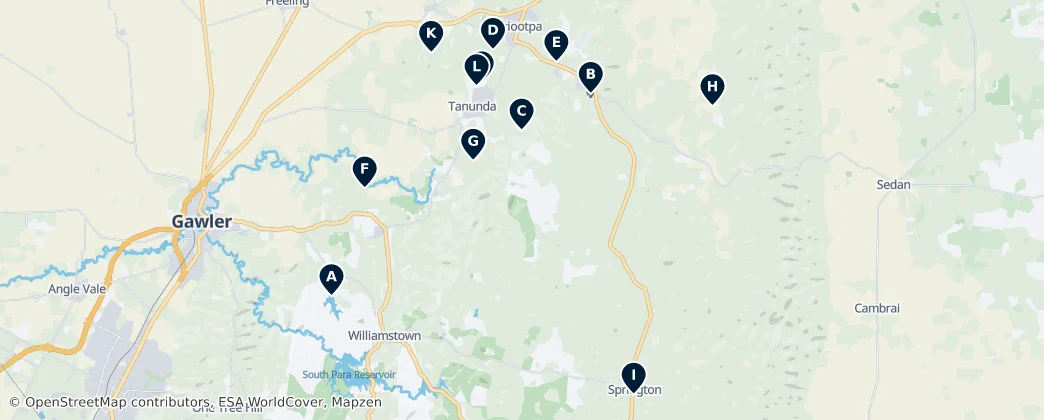 Barossa Valley District Essentials — Map