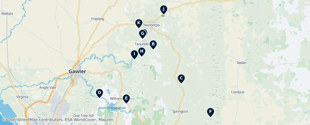 Barossa Valley Essentials — Map