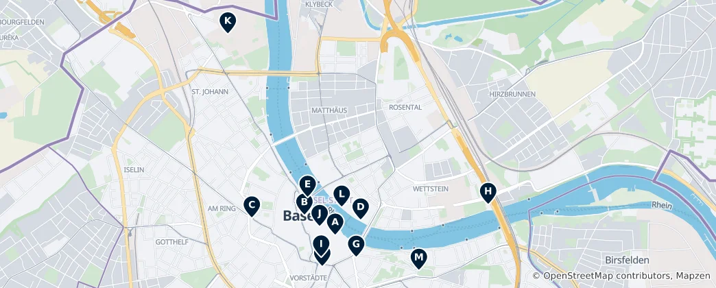 Mapa De Kanton Basel-Stadt Unmissables