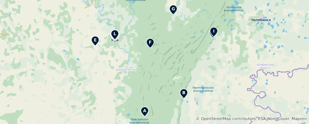 Bashkortostan's Absolute Essentials 地图