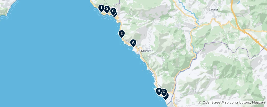 Best Beaches in Maratea 지도