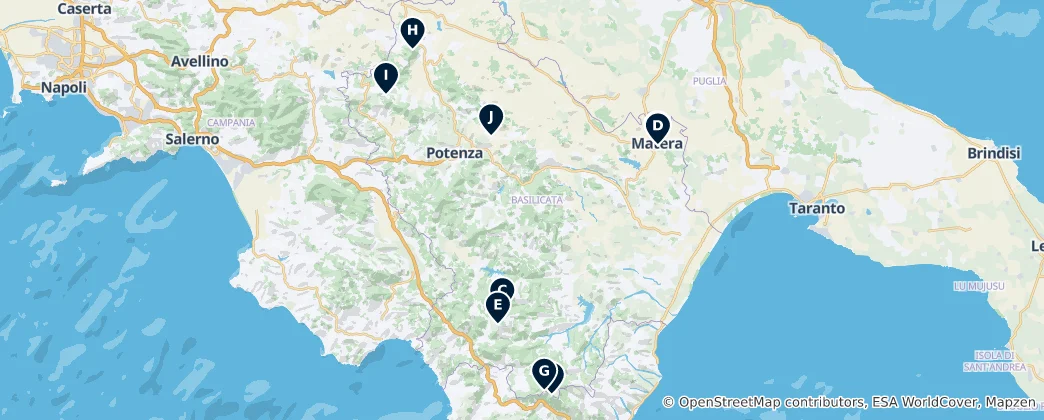 Carte de Nature and Views in Basilicata