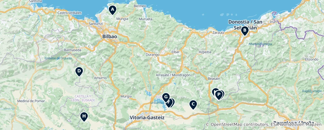 Map of Historic Castles and Ruins