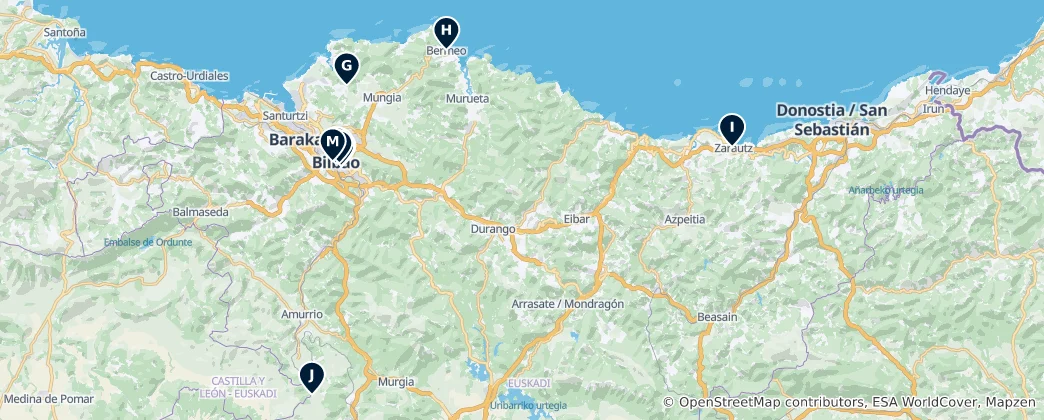 Mapa País Vasco/Euskadi's Absolute Essentials