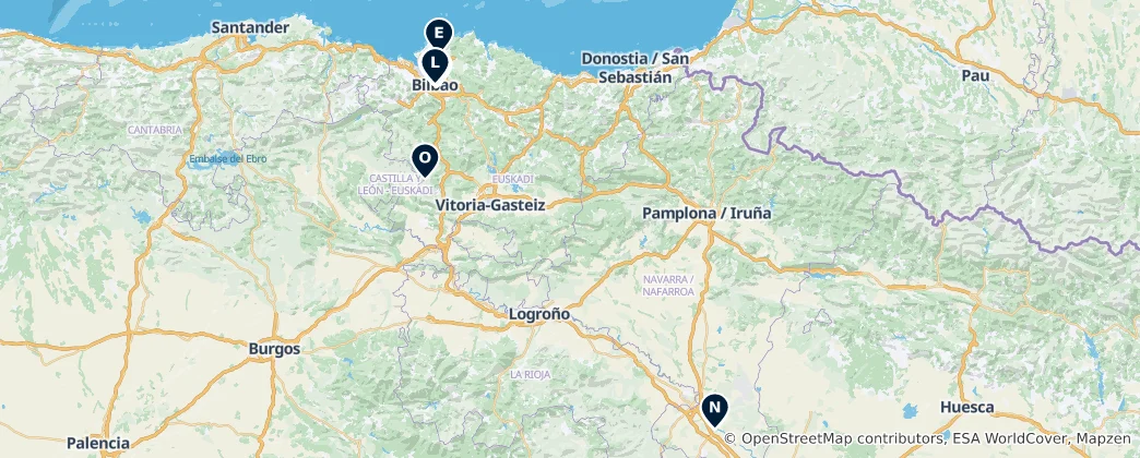 Mapa De Imprescindibles del País Vasco