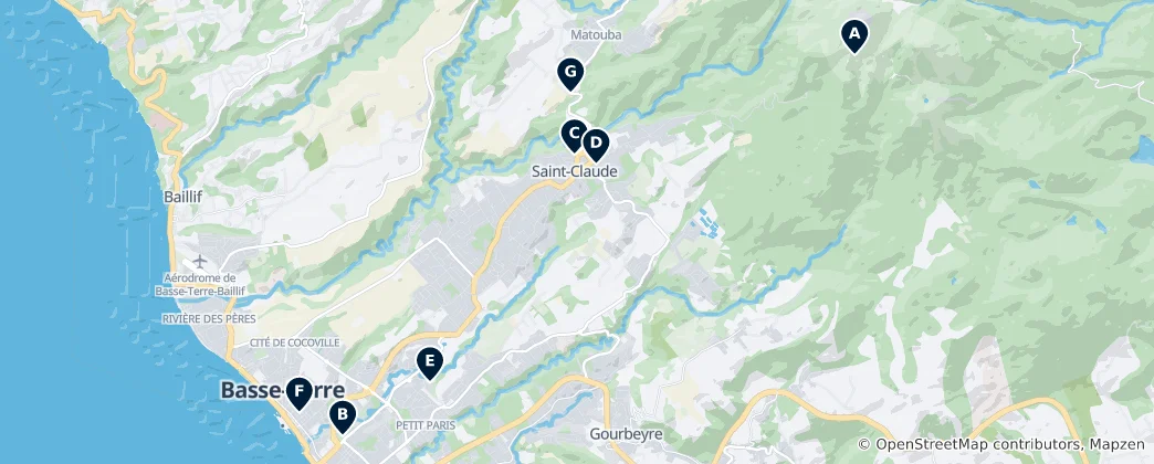 Mapa Monuments & Memorials
