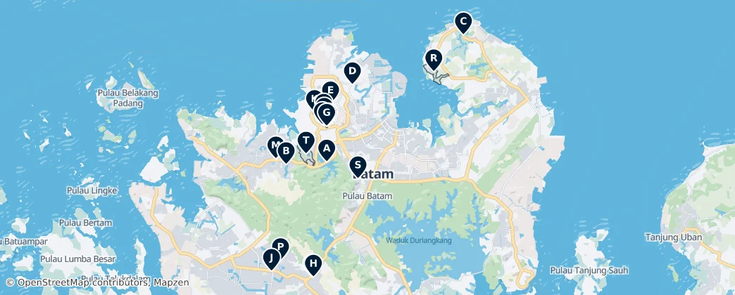 Batam Island's Essential Escapes — 지도
