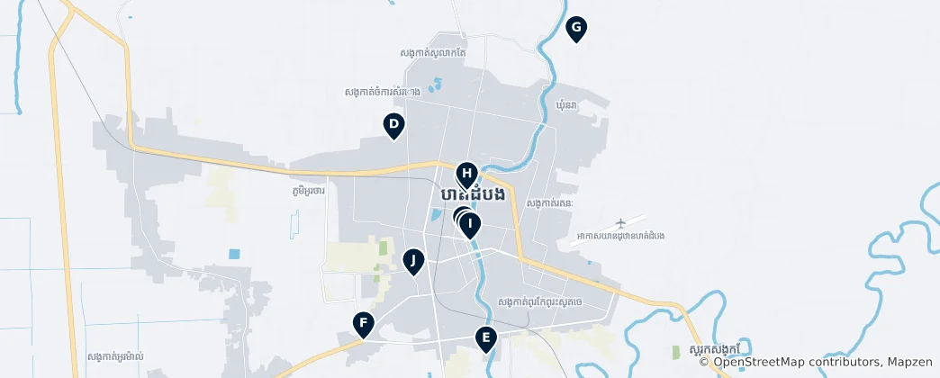 Mapa Battambang Essentials