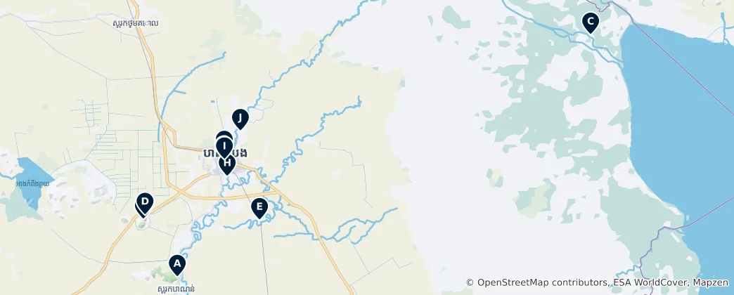 Mapa De Battambang Essentials