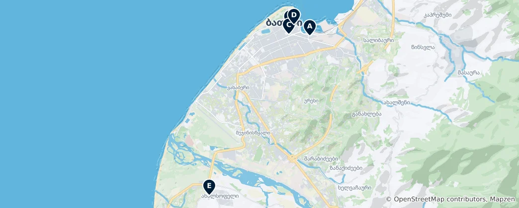 Térkép: Religious Sites