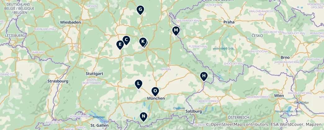 Hidden Gems of Bavaria Haritası