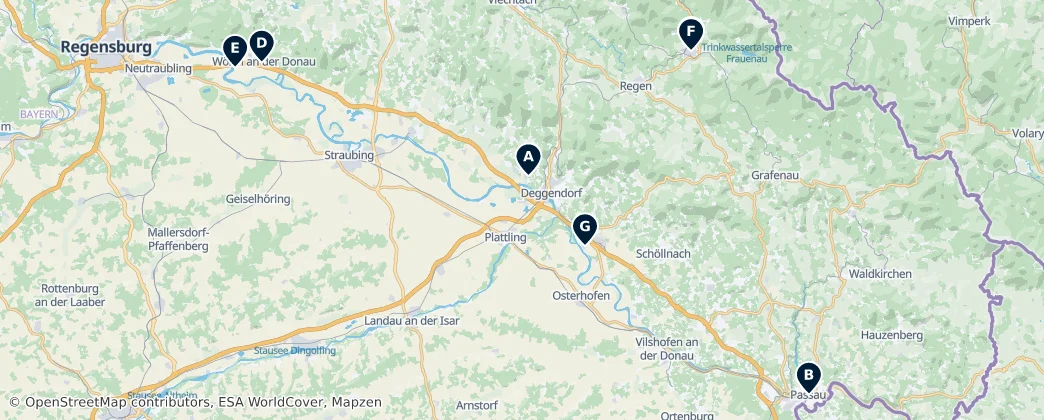 Historic Churches & Abbeys — Карта