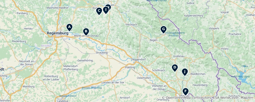 Map of Regional Cuisine & Heritage