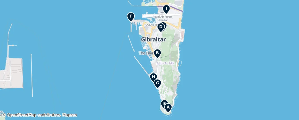 Bay of Gibraltar Unmissables — Térkép