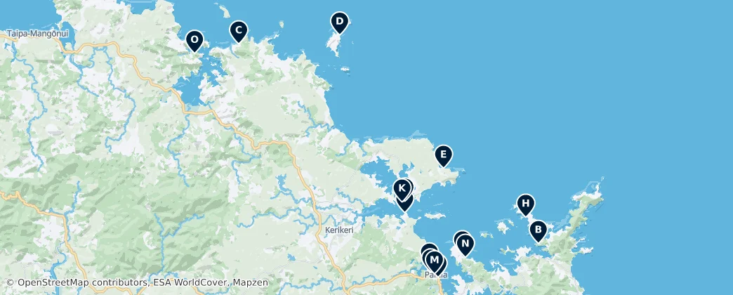 Mapa Coastal Wonders
