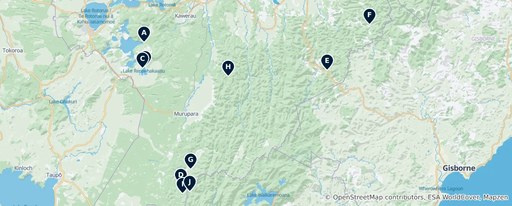 Mapa de Public Facilities & Shelters