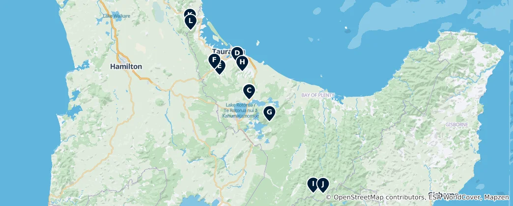 Mapa de Scenic Waterfalls