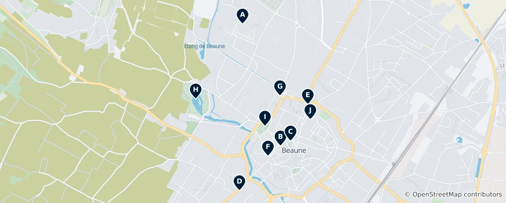 Mapa Beaune Essentials
