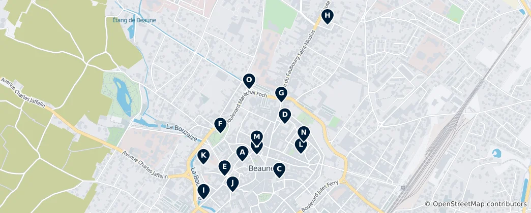 Carte de Beaune Historic Heritage