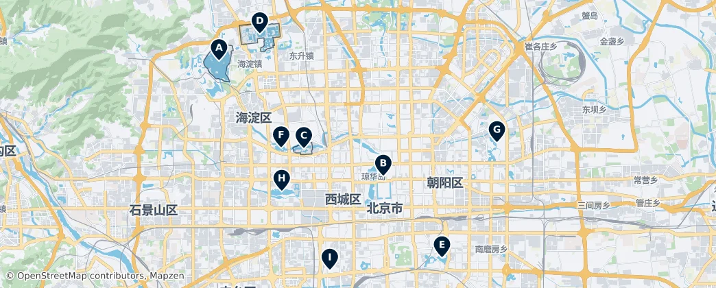 Parks & Gardens — Map