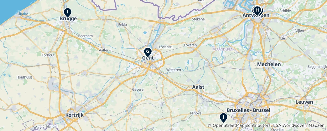 Map of Editor's Choice Highlights