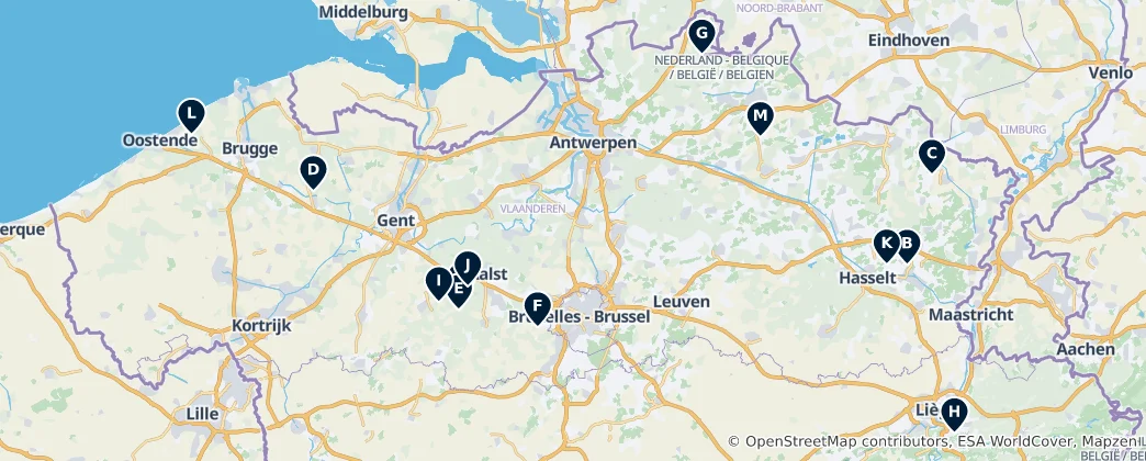 Map of Historic Wind & Watermills