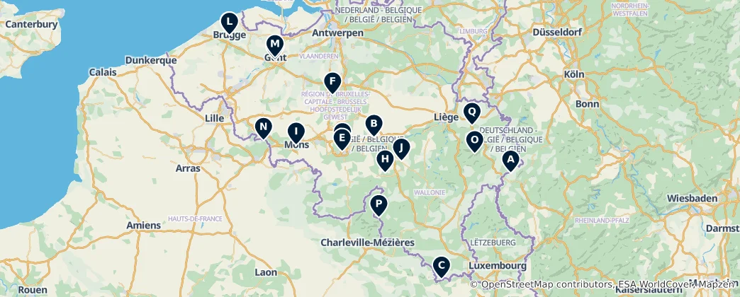 Mapa Parks & Nature Highlights