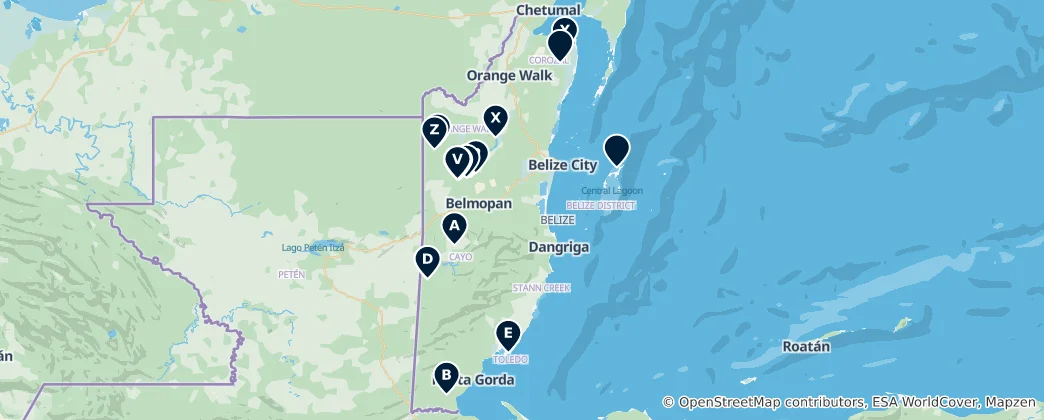 Mapa Lakes and Reservoirs