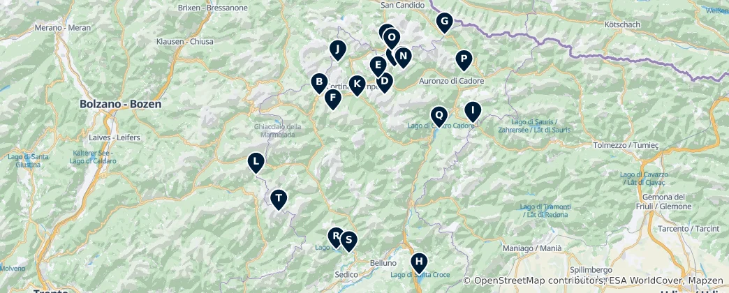 Mapa De Viewpoints & Natural Attractions