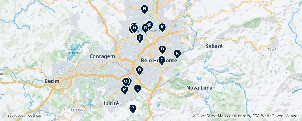 Mappa di Parks and Recreational Gems