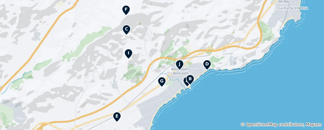 Mapa Benicasim/Benicàssim Essentials