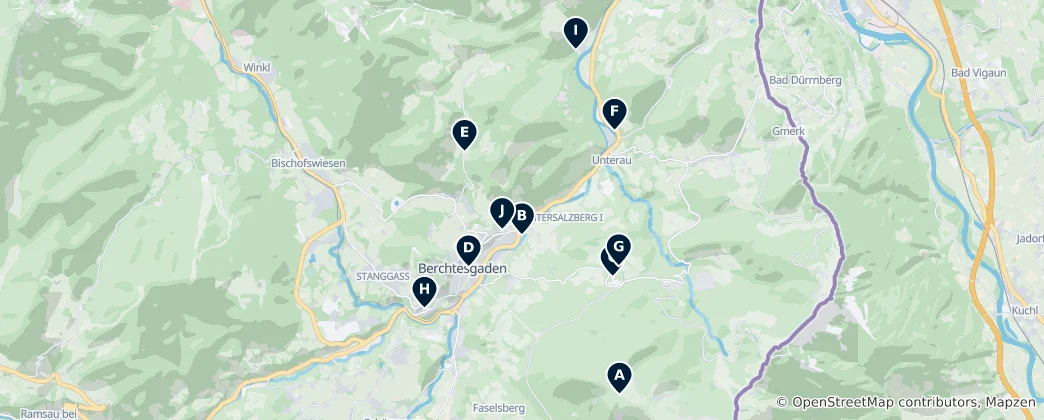 Karte von Berchtesgaden Essentials