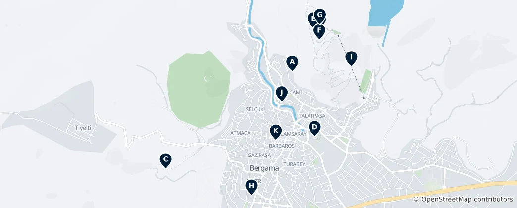 Mapa Bergama Unmissables