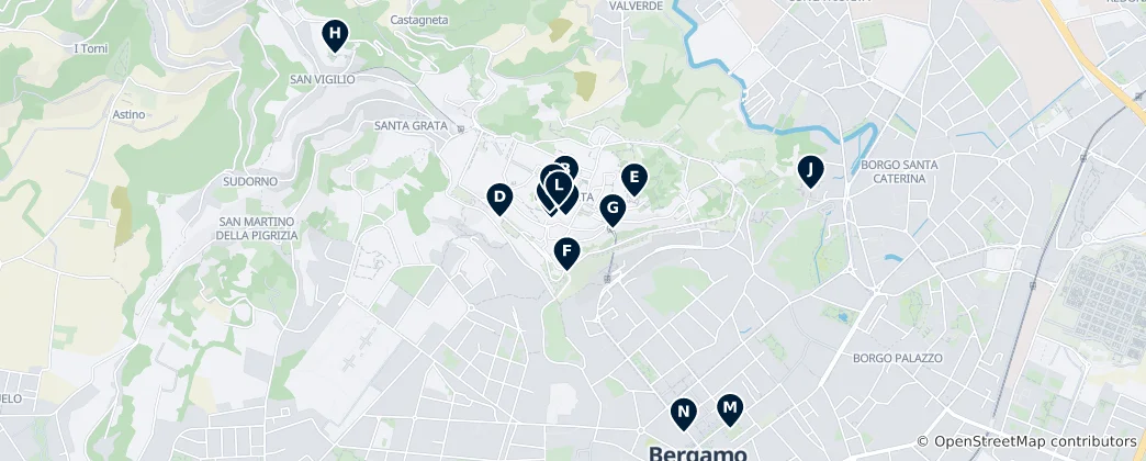 Karte von Bergamo Unmissables
