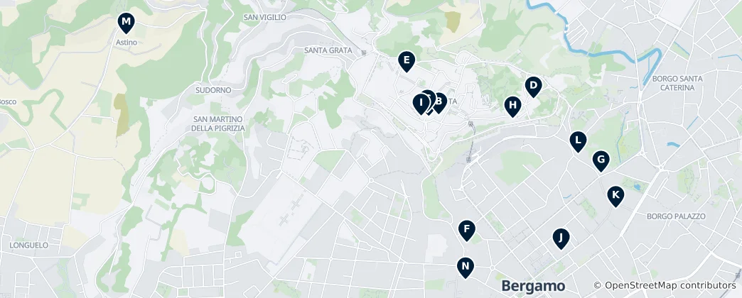 Mapa Churches and Shrines