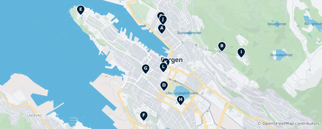 Map of Bergen Essentials