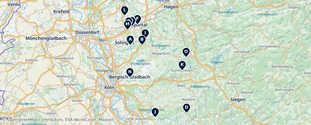 Bergisches Land's Absolute Essentials — 地图