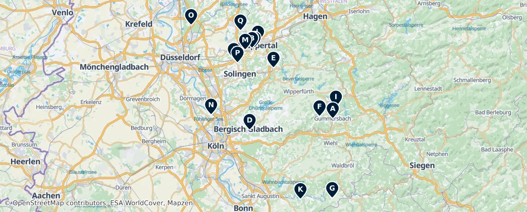 Historic Architecture & Water Mills — Mapa