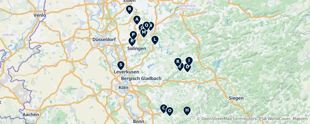 Mapa de Historic Churches of Germany