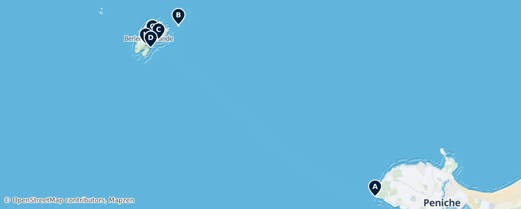 Berlengas Islands Essential Discoveries — Map