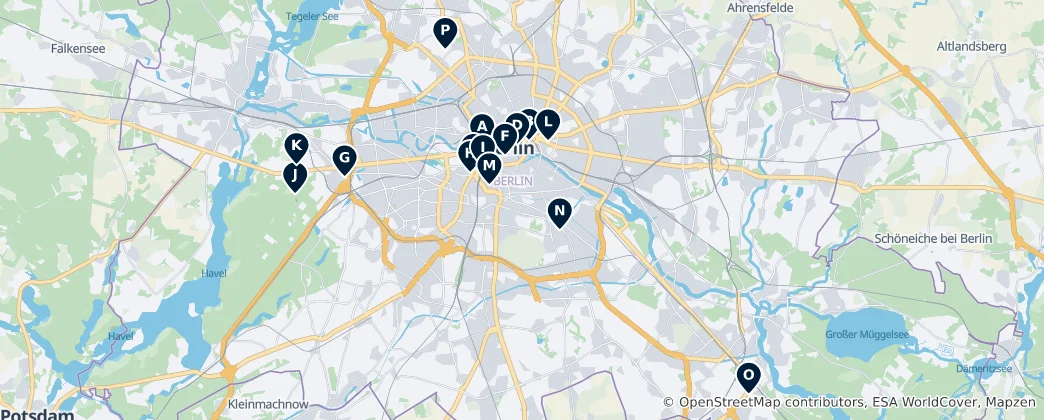Mapa Berlin's Views & Modern Architecture