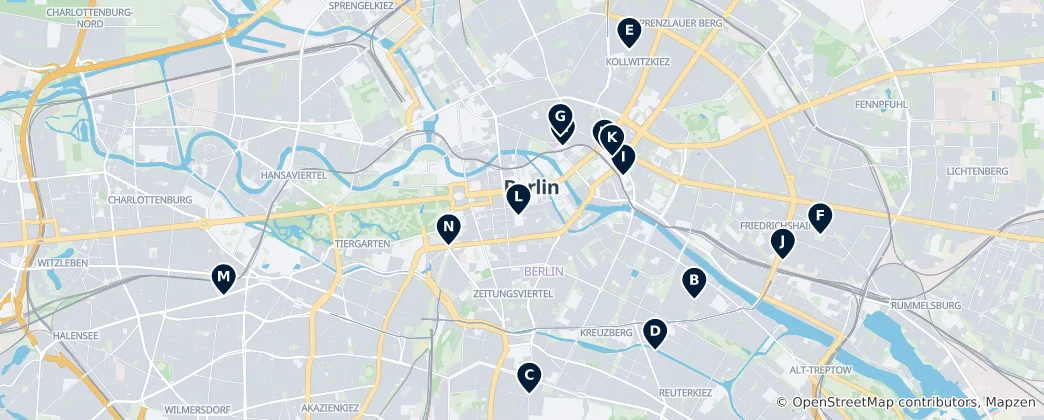 Mapa Markets and Food Halls
