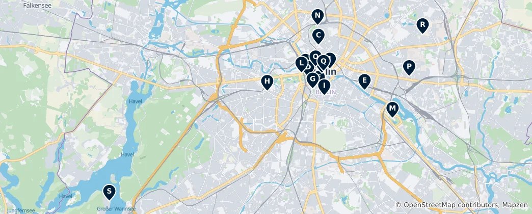 Mapa Memorials & Historical Monuments