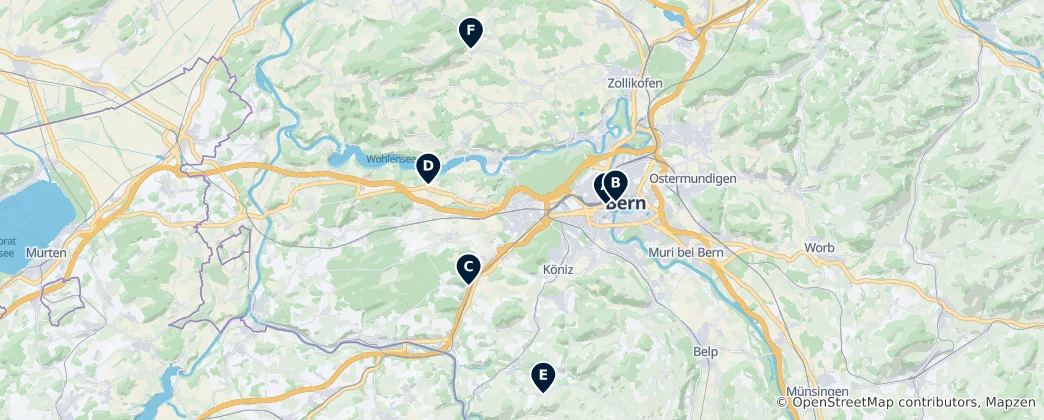 Mapa Historic Protestant Churches