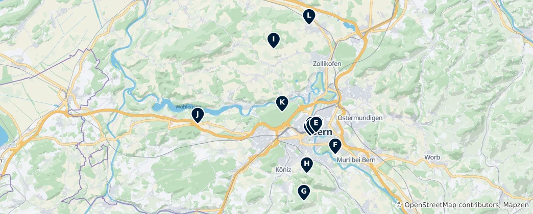 Map of Parks and Fountains